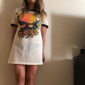 Gotcha Retro Mesh Dress